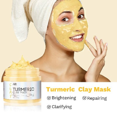 Turmeric Clay Mask - Green Tea and Dead Sea Minerals