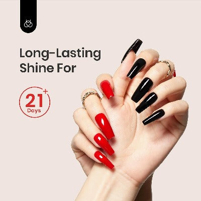 2 Pcs 15ml No Wipe Gel Top Coat and Base Coat Set