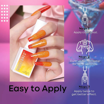 Gel Nail Polish Holiday Mood Temperature Color Changing Gel Polish