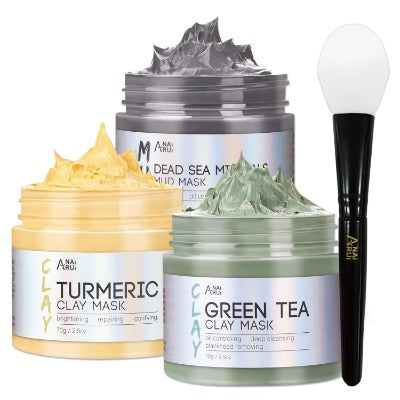 Turmeric Clay Mask - Green Tea and Dead Sea Minerals