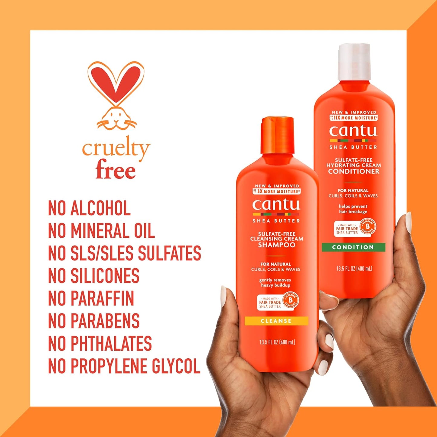 Cantu Sulfate-Free Cream Shampoo & Conditioner