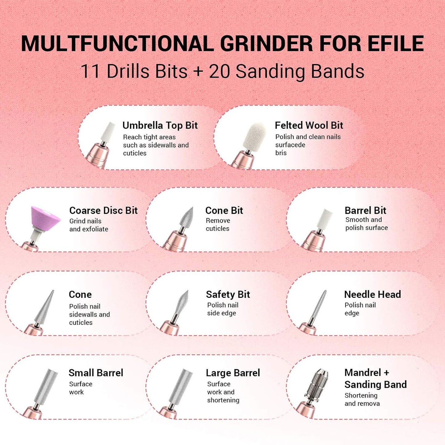 Electric Nail Drill Machine