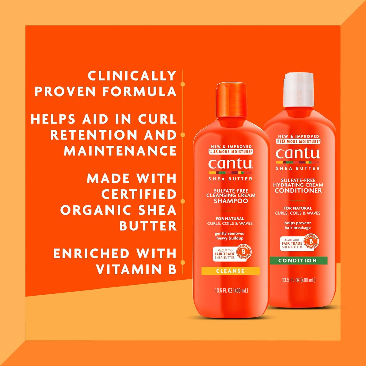 Cantu Sulfate-Free Cream Shampoo & Conditioner