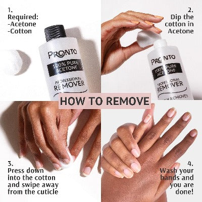 100% Pure Acetone - Quick, Professional Nail Polish Remover