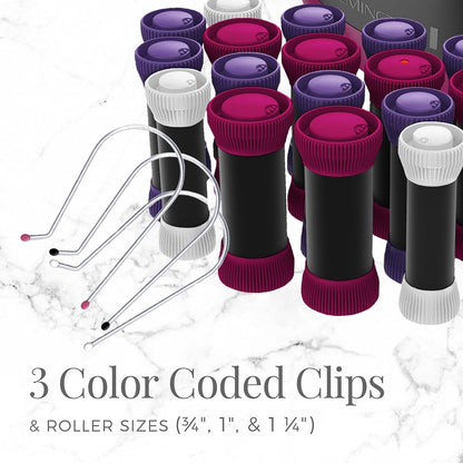 Ionic Conditioning Hair Setter, 20 Velvet Hair Rollers